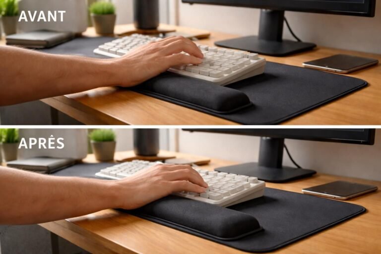 découvrez comment un repose-poignets peut réduire la fatigue et prévenir les douleurs en soutenant efficacement vos poignets lors de vos activités quotidiennes.