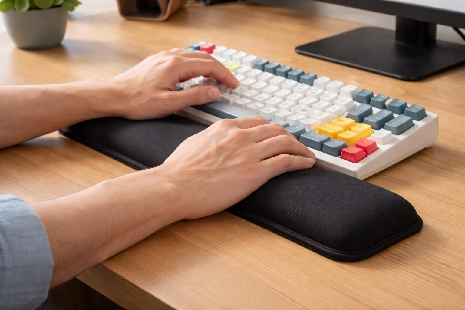 découvrez comment un repose-poignets peut aider à prévenir la fatigue des poignets en offrant un support ergonomique, réduisant la tension musculaire et améliorant votre confort lors de l'utilisation prolongée de l'ordinateur.