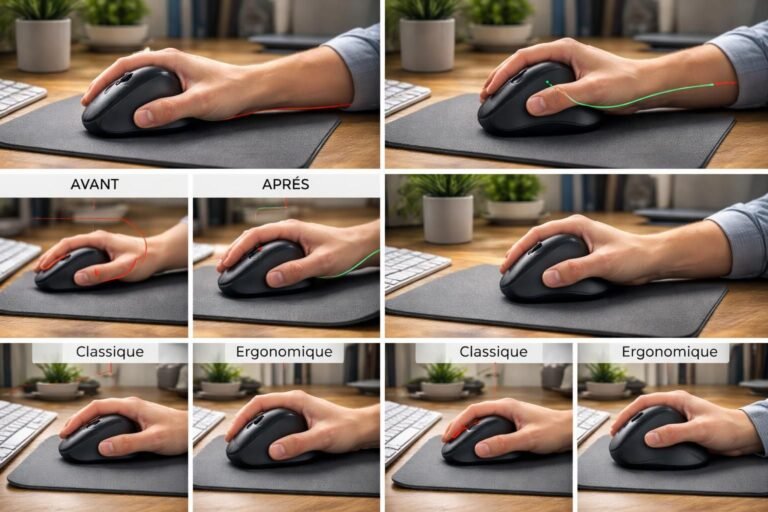 découvrez comment une souris de bureau ergonomique peut améliorer votre posture au travail, réduire les douleurs et augmenter votre confort tout au long de la journée.