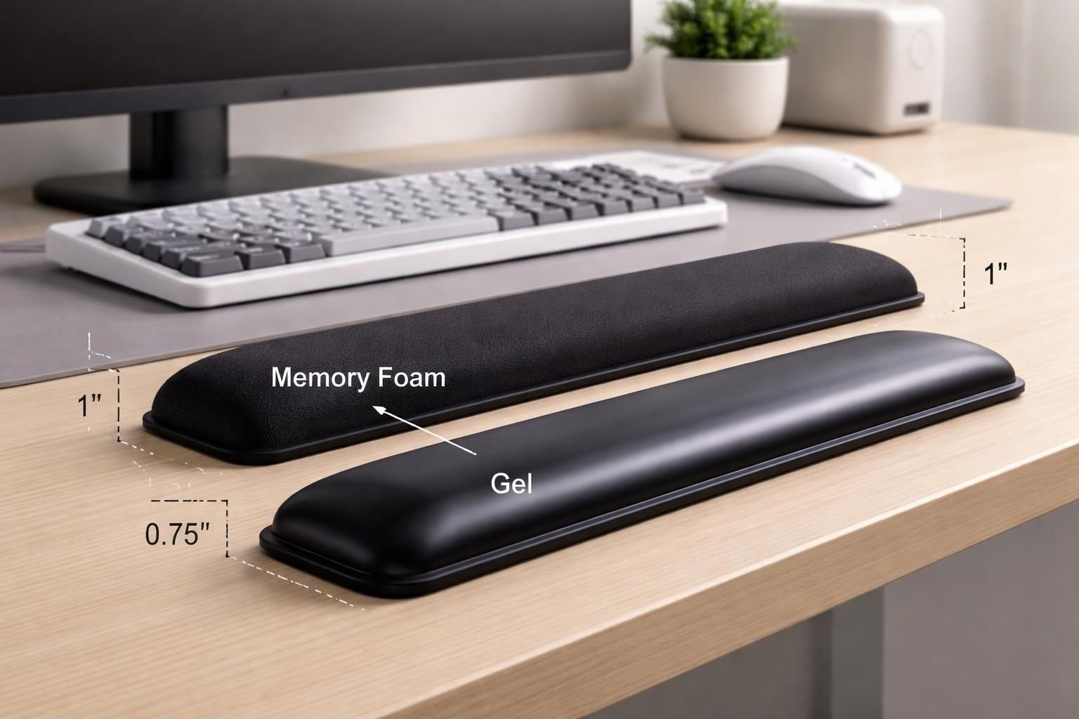 découvrez les avantages des repose-poignets en gel et en mousse à mémoire pour choisir celui qui offre le meilleur confort lors de l'utilisation de votre clavier ou souris.