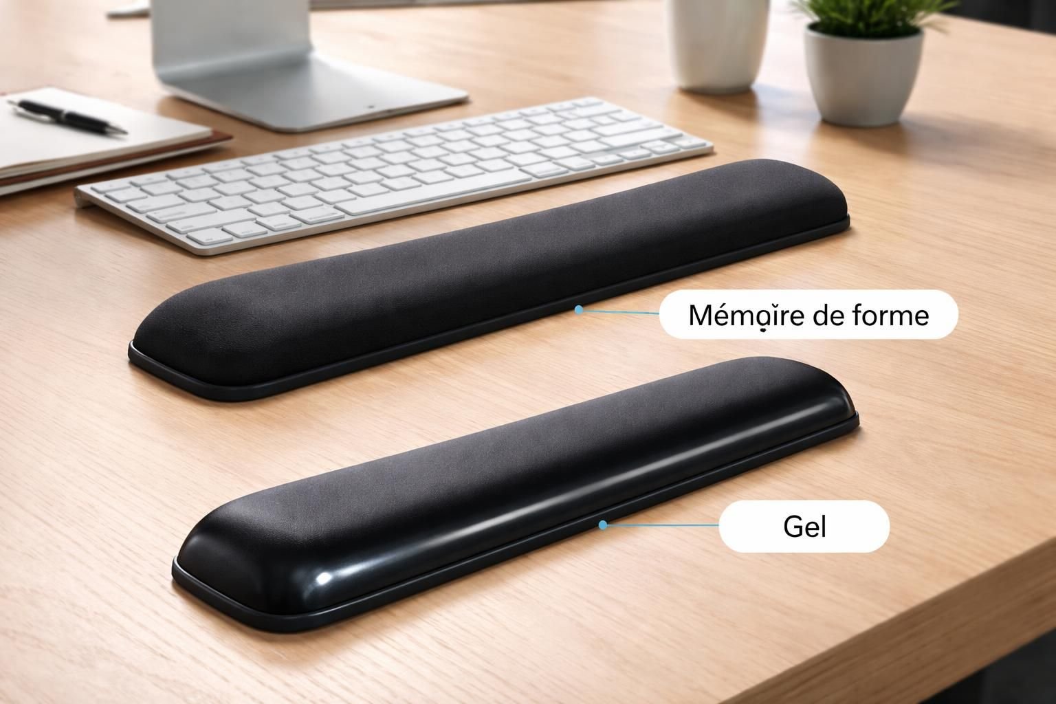 découvrez les avantages des repose-poignets en gel et en mousse à mémoire pour choisir celui qui offre le meilleur confort et soutien lors de vos longues sessions de travail.