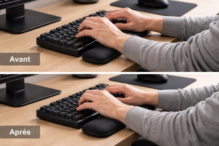 découvrez comment un repose-poignets adapté peut soulager efficacement les tensions du poignet et améliorer votre confort au quotidien.