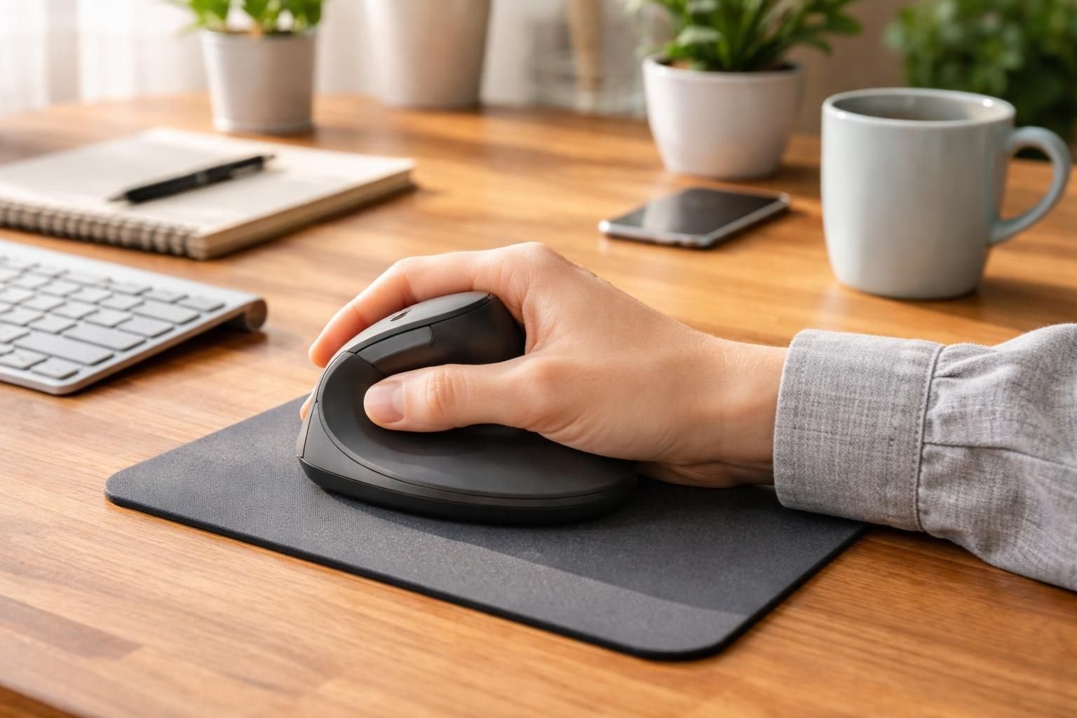 découvrez la souris ergonomique anti-tendinite, conçue pour réduire la fatigue et les douleurs, compatible mac et pc pour un confort optimal au quotidien.