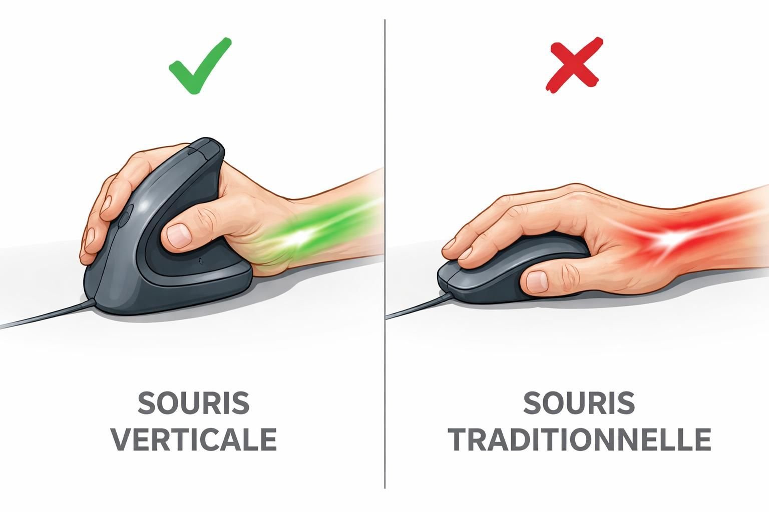 découvrez notre souris ergonomique spécialement conçue pour le télétravail, alliant confort optimal et productivité accrue tout au long de votre journée.