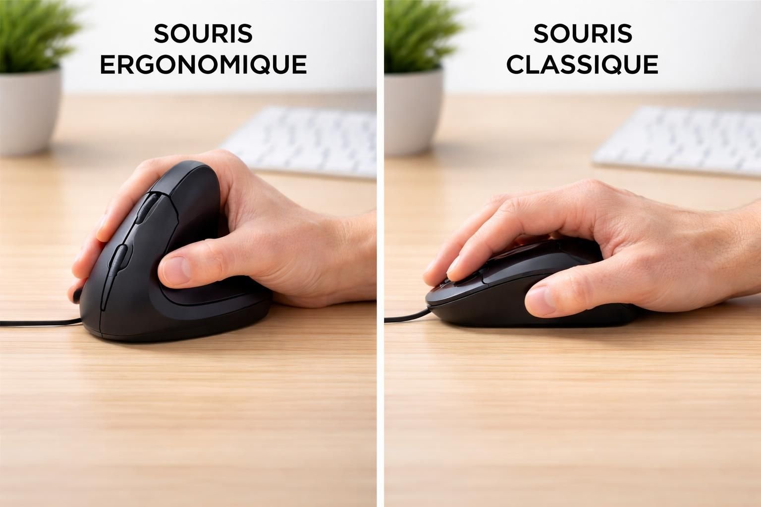 découvrez notre souris ergonomique sans fil conçue pour réduire la fatigue des poignets au bureau, alliant confort et performance pour une meilleure productivité.