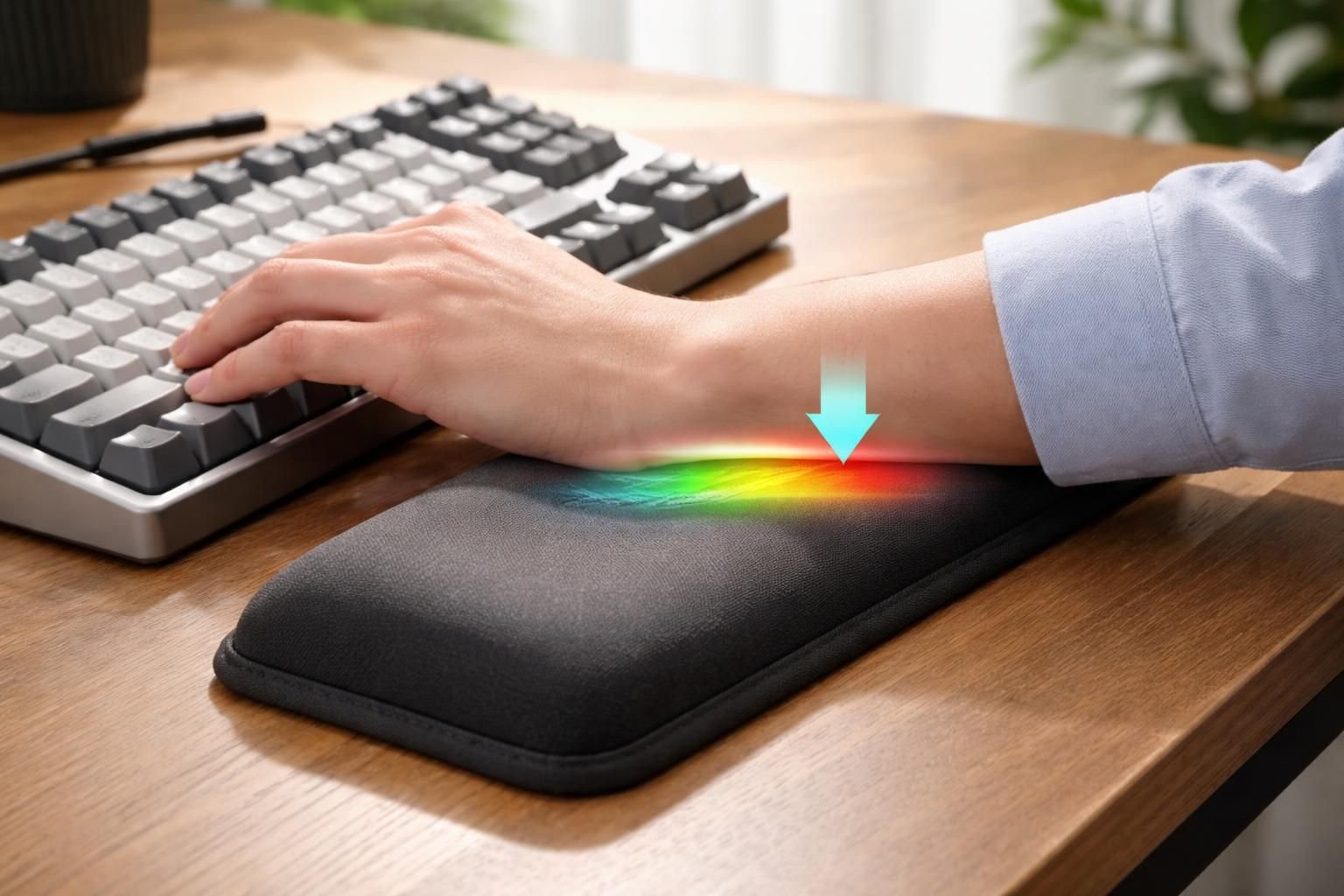 découvrez comment un repose-poignets clavier peut aider à prévenir la tendinite et le syndrome du canal carpien en offrant un soutien ergonomique et réduisant la fatigue lors de la frappe.